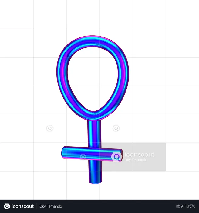 Symbol Female  3D Icon