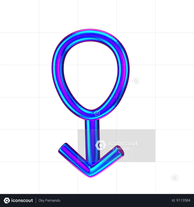 Symbol Male  3D Icon