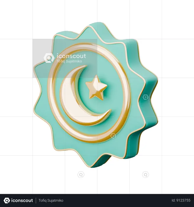 Symbole islamique  3D Icon