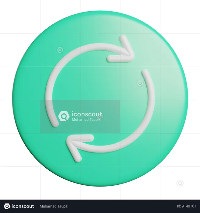 Sync  3D Icon