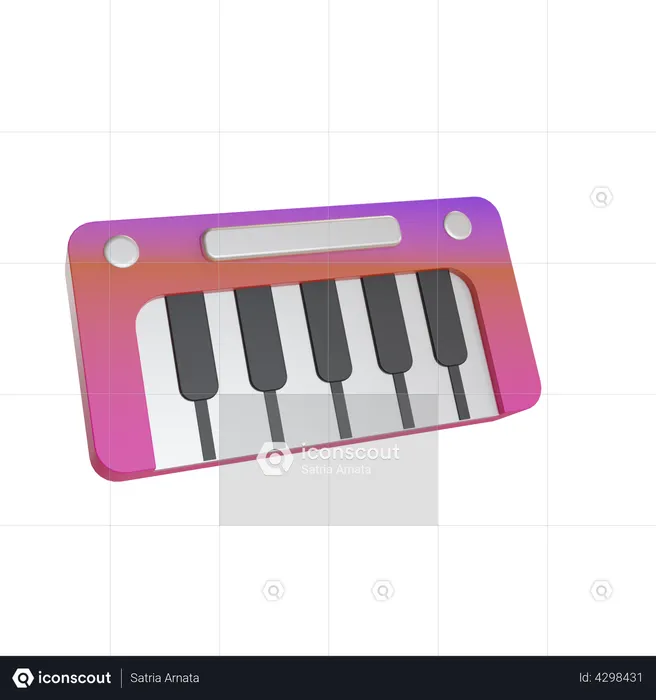 Synthesizer  3D Illustration