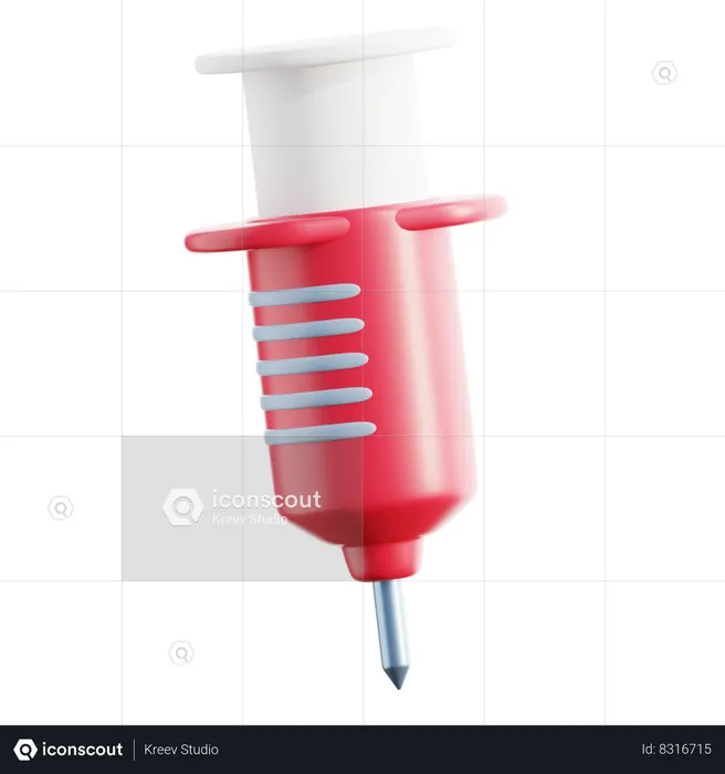 Syringe  3D Icon