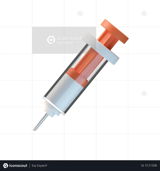 Syringe  3D Icon