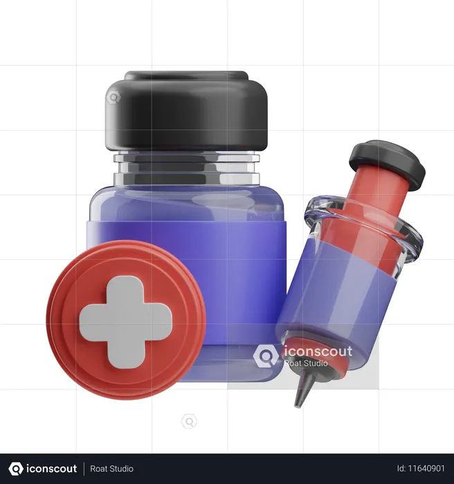 Syringe  3D Icon