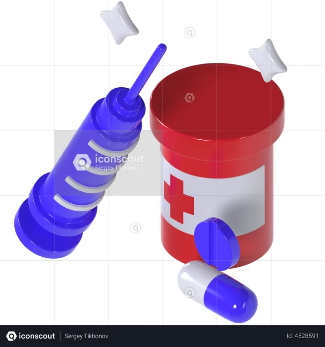 Syringe  3D Illustration