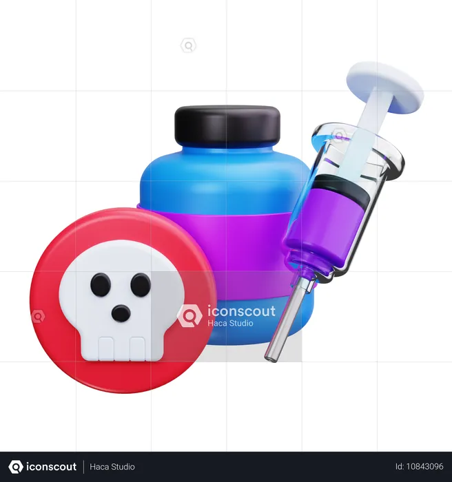 Syringe Posion  3D Icon