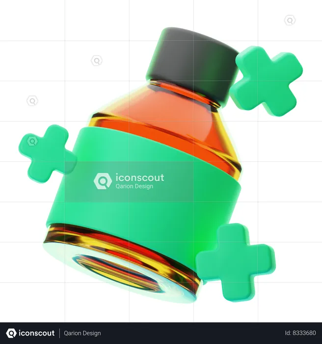 SYRUP BOTTLE  3D Icon