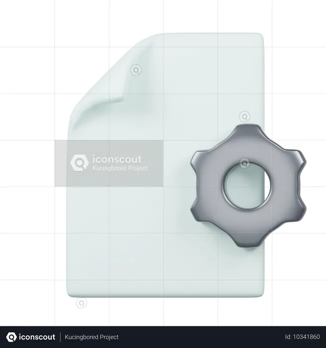 System File  3D Icon