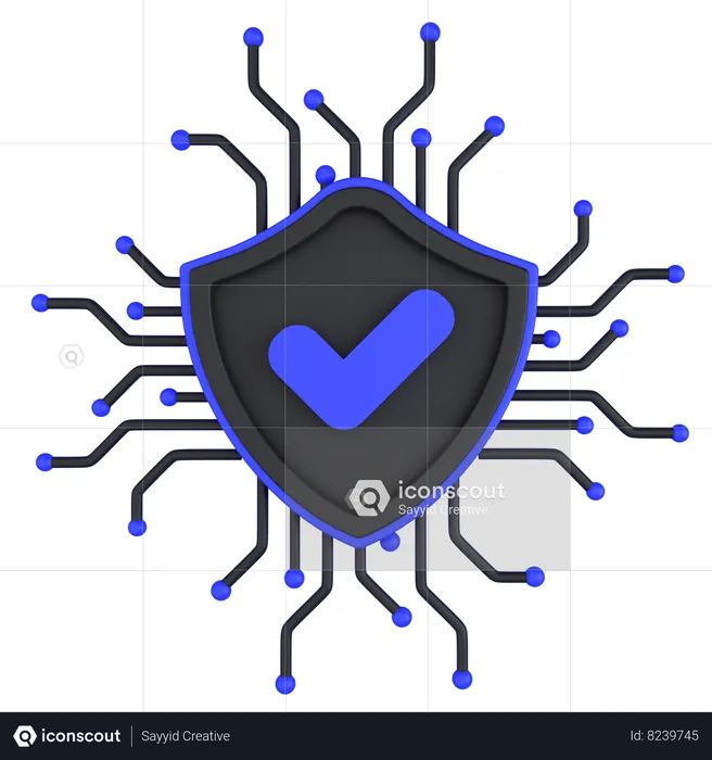 System Security  3D Icon