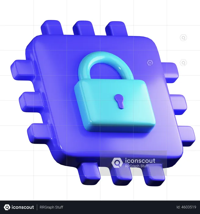 System Security  3D Illustration