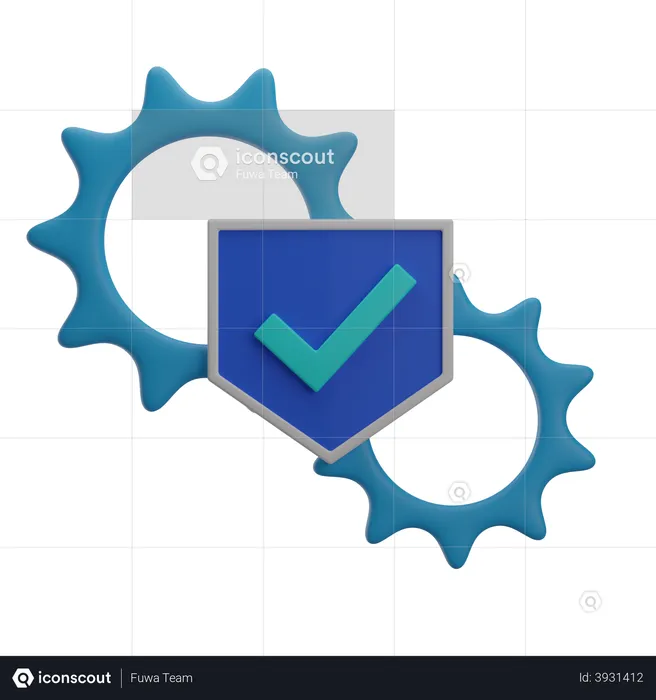 System Security  3D Illustration