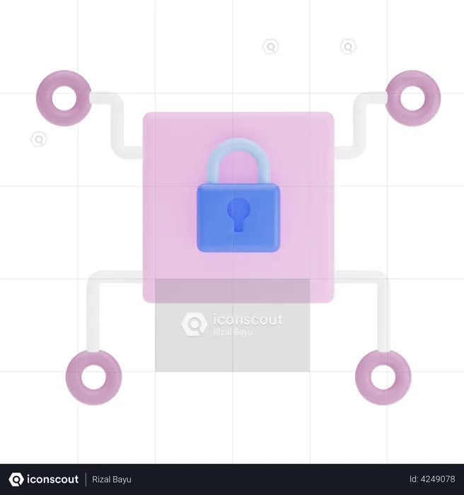 System Security  3D Illustration