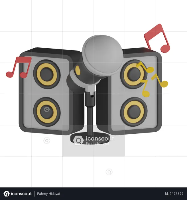 Système musical  Icône 3D