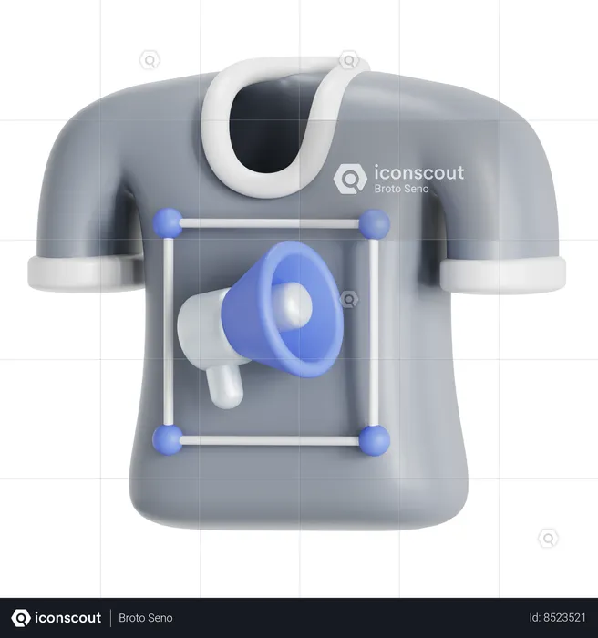T Shirt Ads  3D Icon