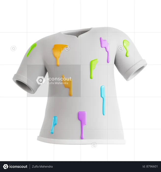 T-shirt coloré  3D Icon