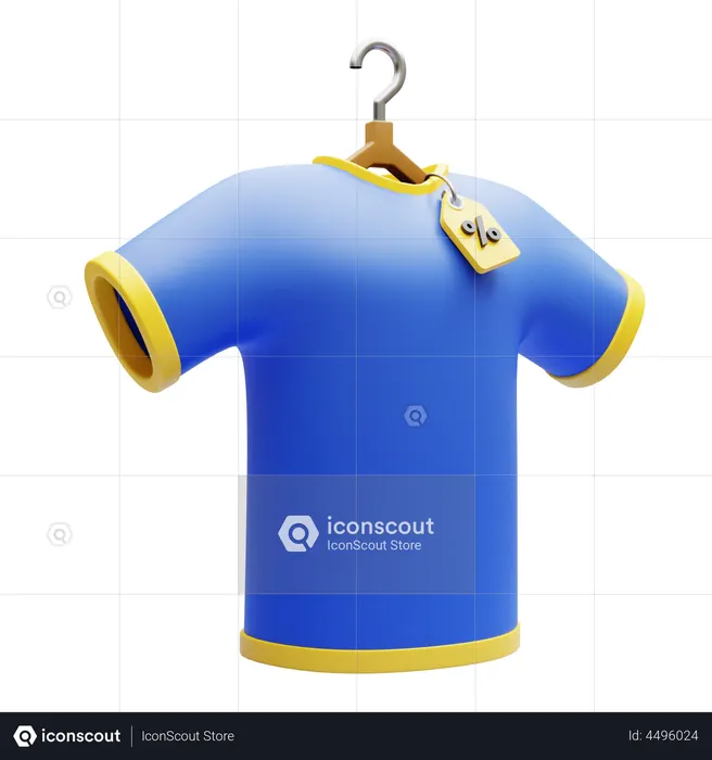 T Shirt Discount  3D Icon