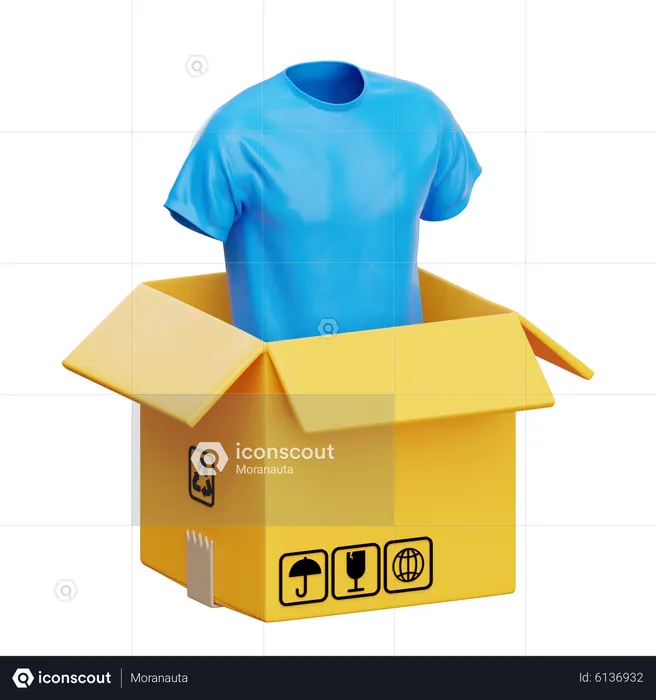 T-Shirt Unboxing  3D Icon