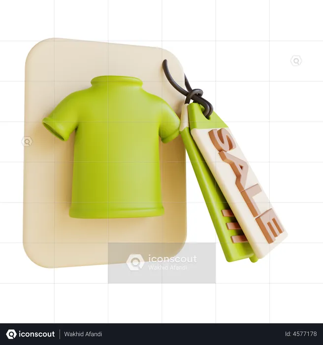 T-Shirt Verkauf  3D Illustration