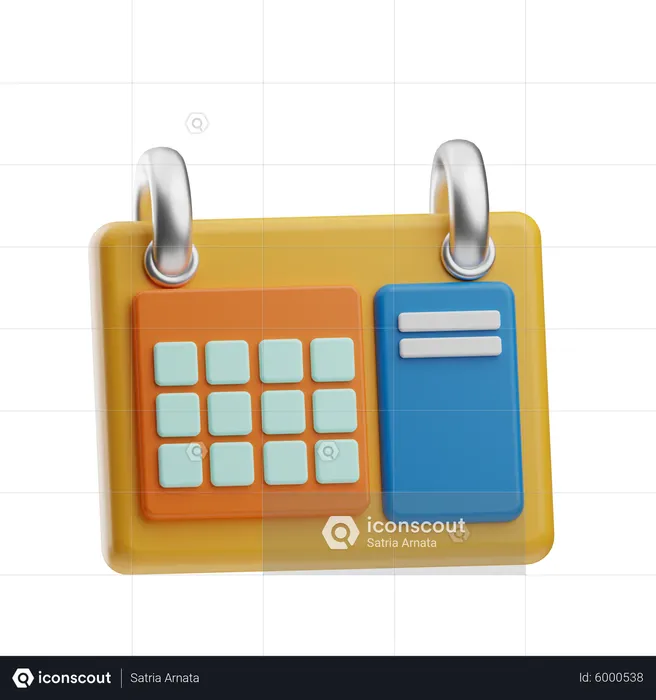 Calendário  3D Icon