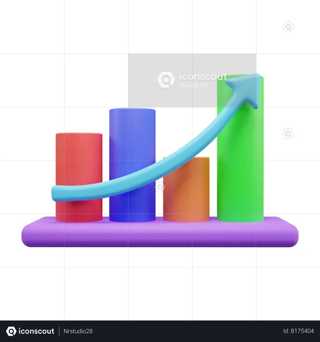 Tabla de crecimiento  3D Icon