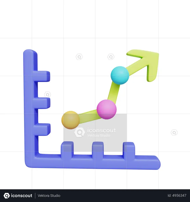 Tabla de crecimiento  3D Icon