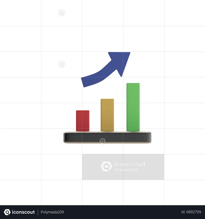 Tabla de crecimiento  3D Icon