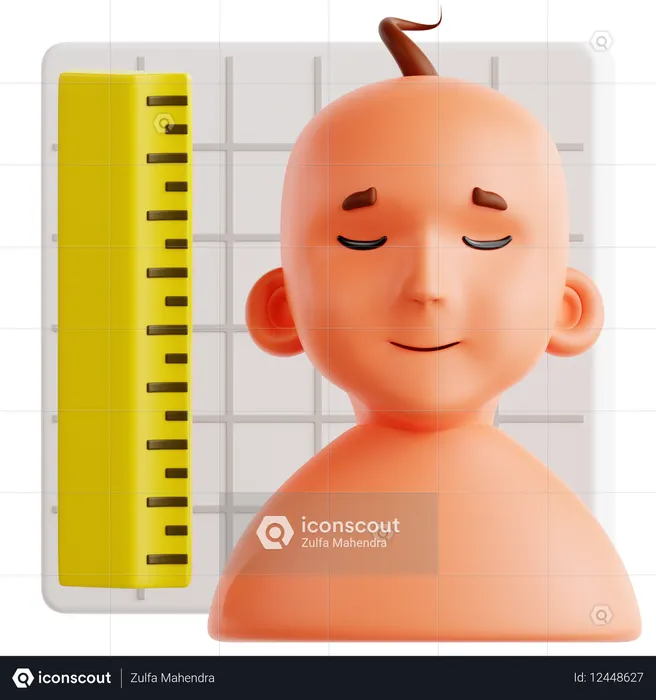 Tabla de altura del bebé  3D Icon