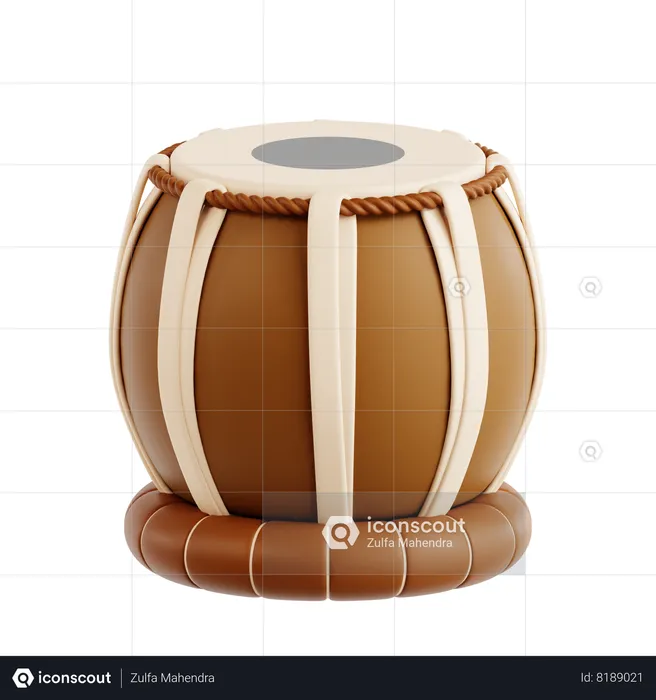 Tabla Drum  3D Icon