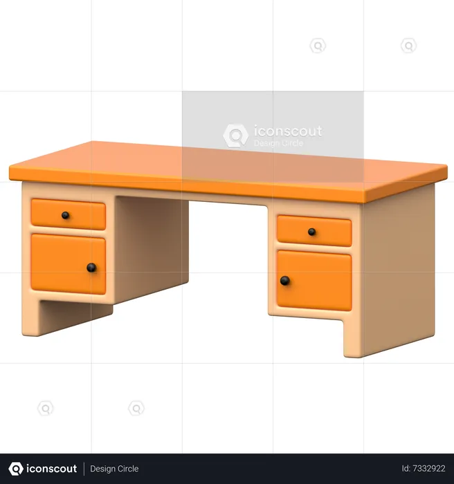 Table  3D Icon