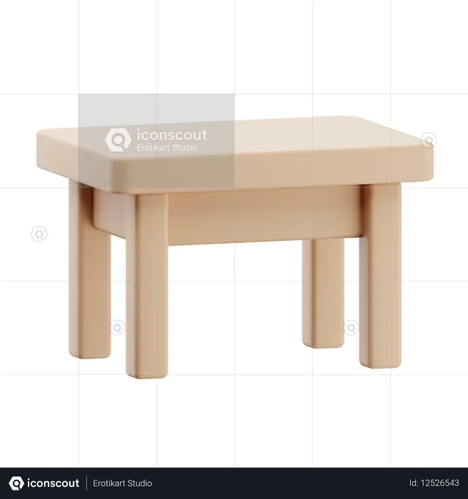 Table  3D Icon