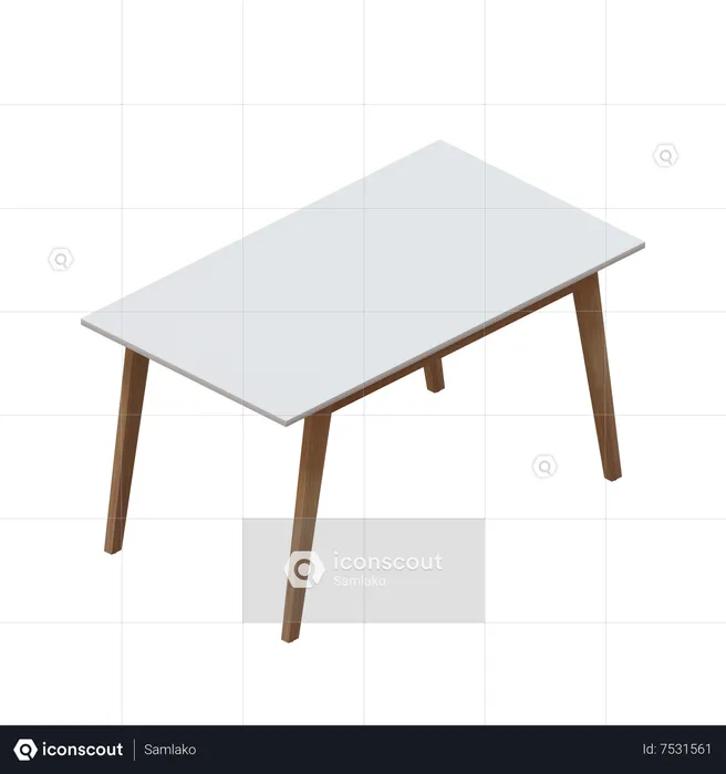 Table à manger  3D Icon