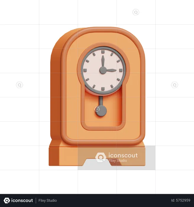 Table Clock  3D Icon