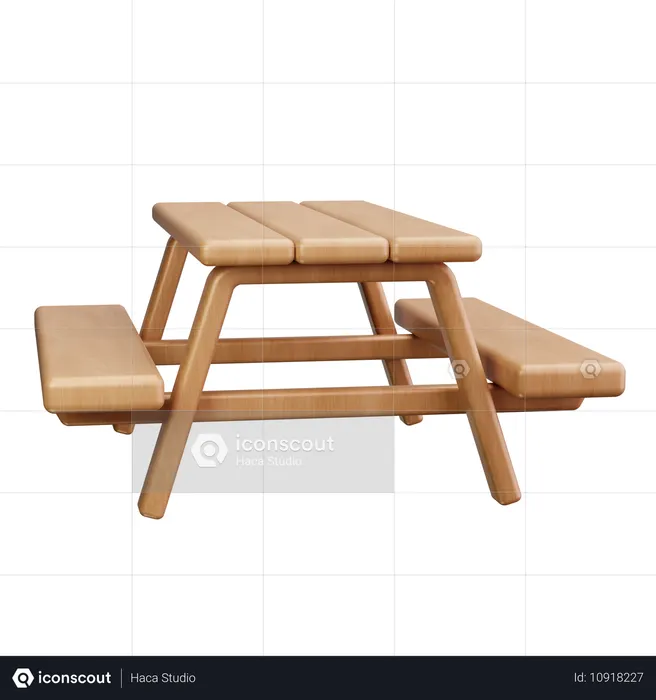 Table d'extérieur  3D Icon