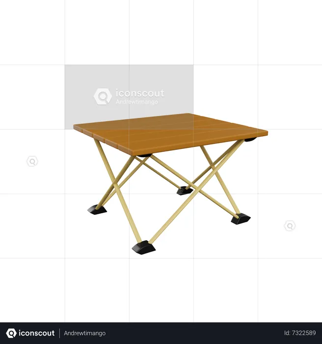 Table de camping  3D Icon