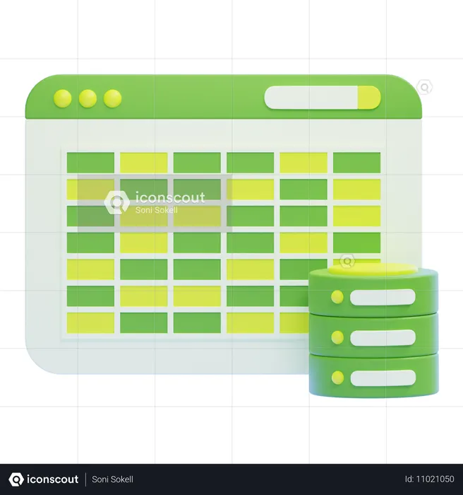 Données du tableau  3D Icon