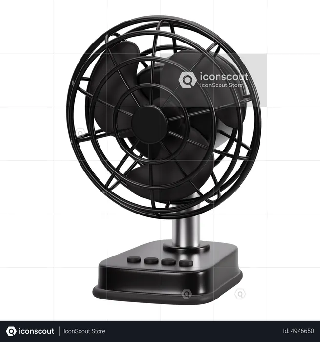 Table Fan  3D Icon