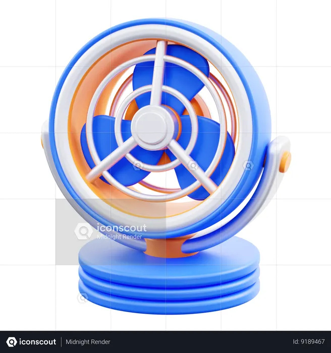 Table Fan  3D Icon