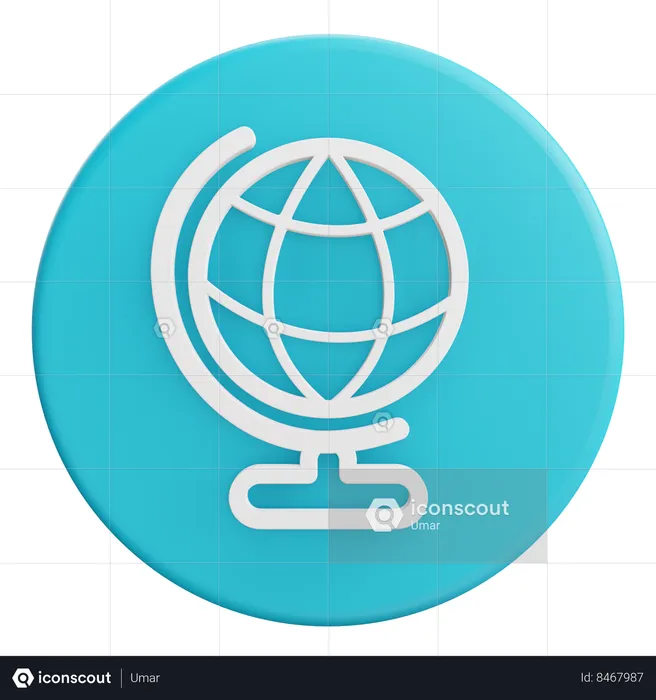 Globe de table  3D Icon