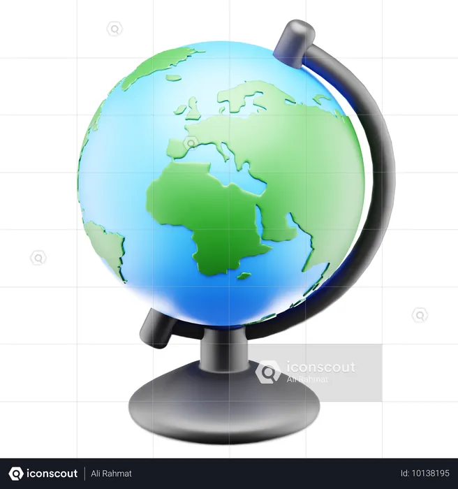 Globe de table  3D Icon