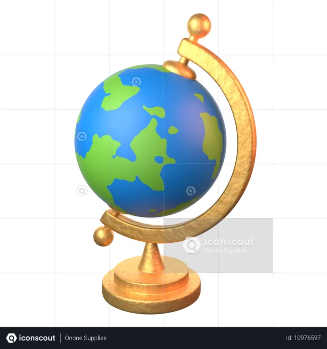 Globe de table  3D Icon