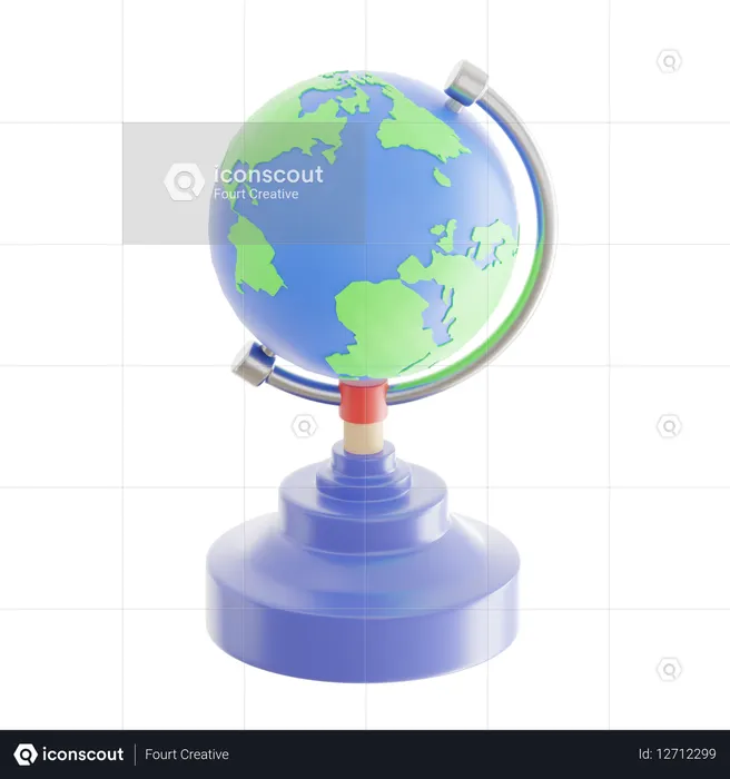 Table Globe  3D Icon