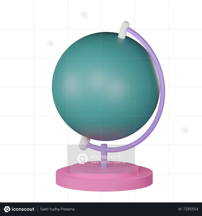 Table Globe  3D Icon