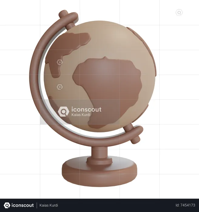 Table Globe  3D Icon