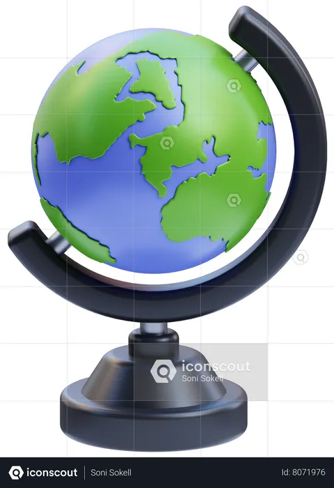 Table Globe  3D Icon