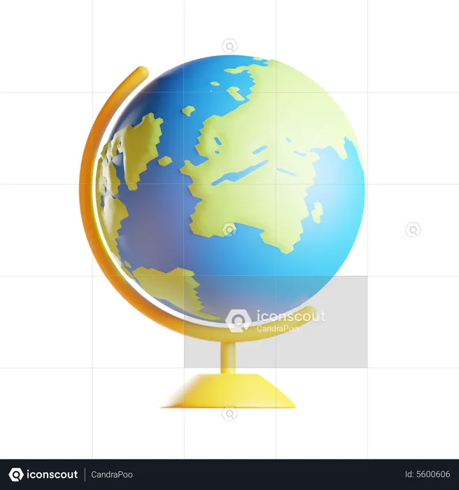 Table Globe  3D Icon