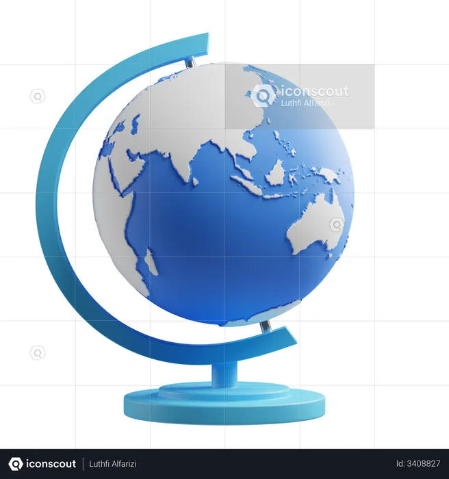 Table Globe  3D Icon