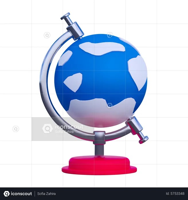 Globe de table  3D Icon