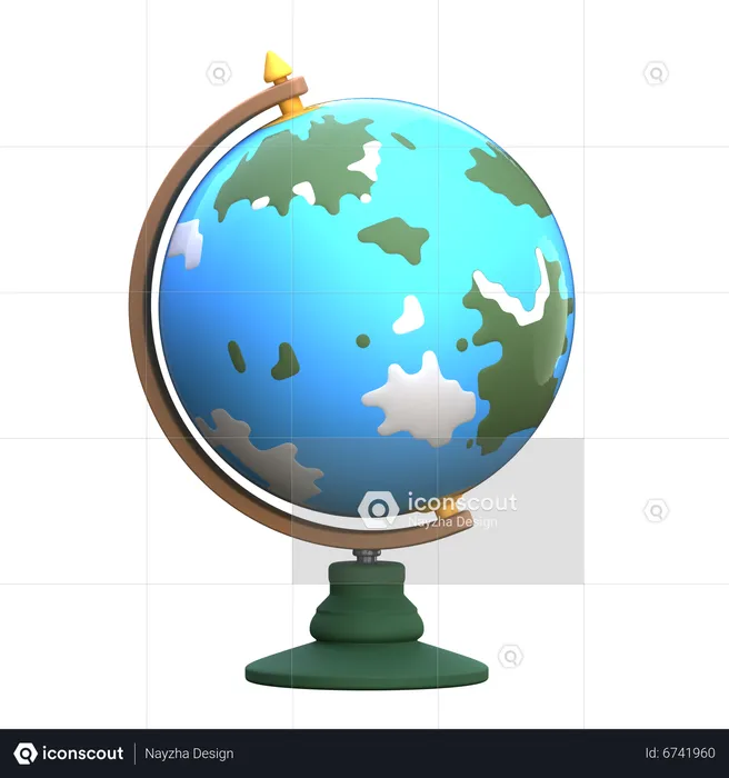 Globe de table  3D Icon