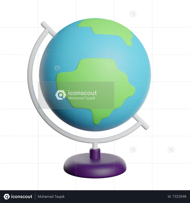 Globe de table  3D Icon