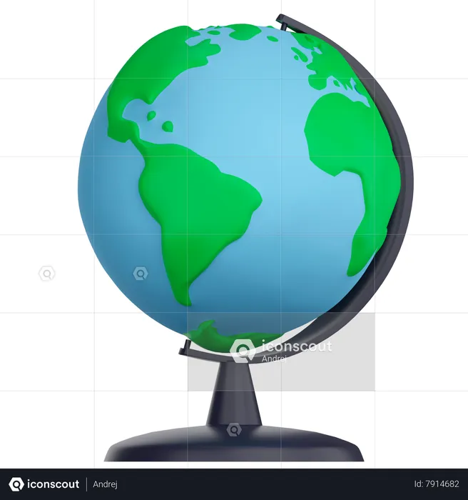 Globe de table  3D Icon